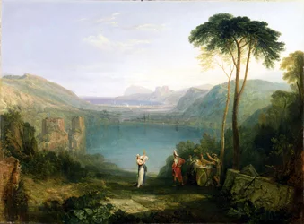 Lago Averno: Eneas y la Sibila de Cumas, hacia 1814-5